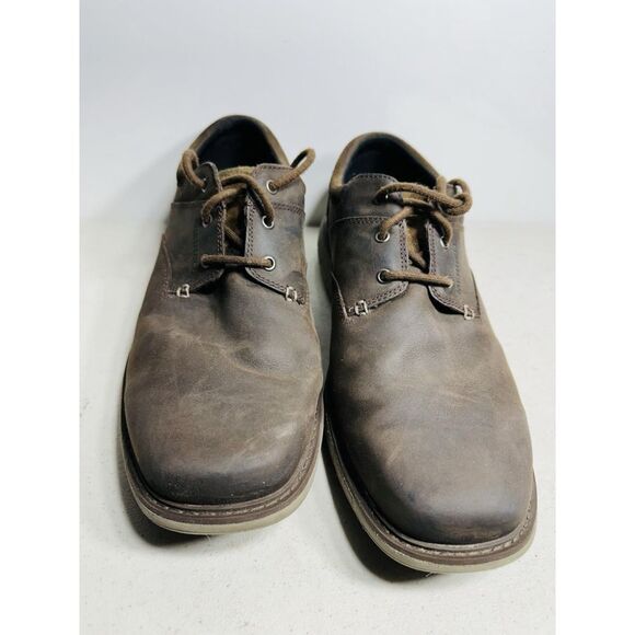 Men's Merrell World Vue Lace Black Slate Brown Oiled Leather J97065W Size 13W - Picture 3 of 8